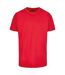 Mens t-shirt round neck city red Build your Brand