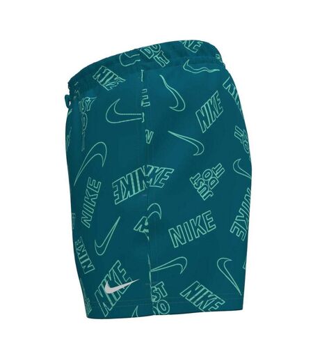 Mens Just Do It All-over Print Swim Shorts Abyss Blue Nike
