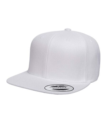 Yupoong Mens The Classic Premium Snapback Cap (White)