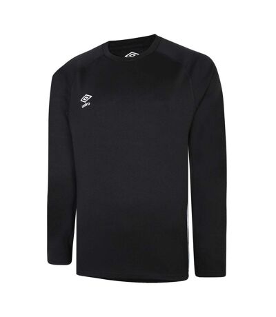 Umbro Mens Knitted Raglan Rugby Drill Top (Black)