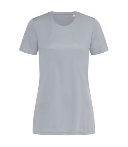 Stedman Womens/Ladies Active Sports Tee (Silver Gray)