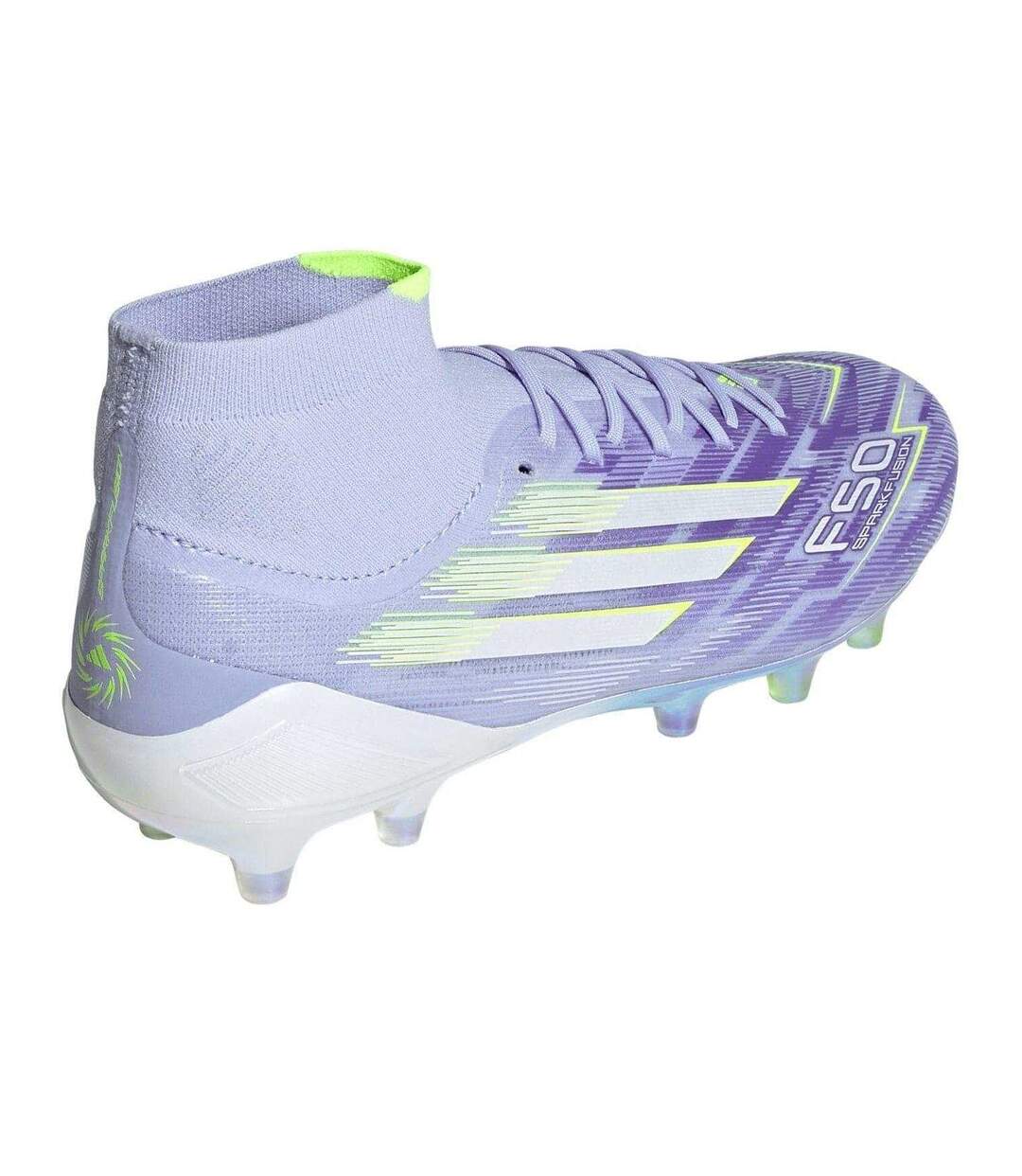 Chaussures De Foot Pour Terrain Ferme F50 Femme Violet Citron Adidas-2