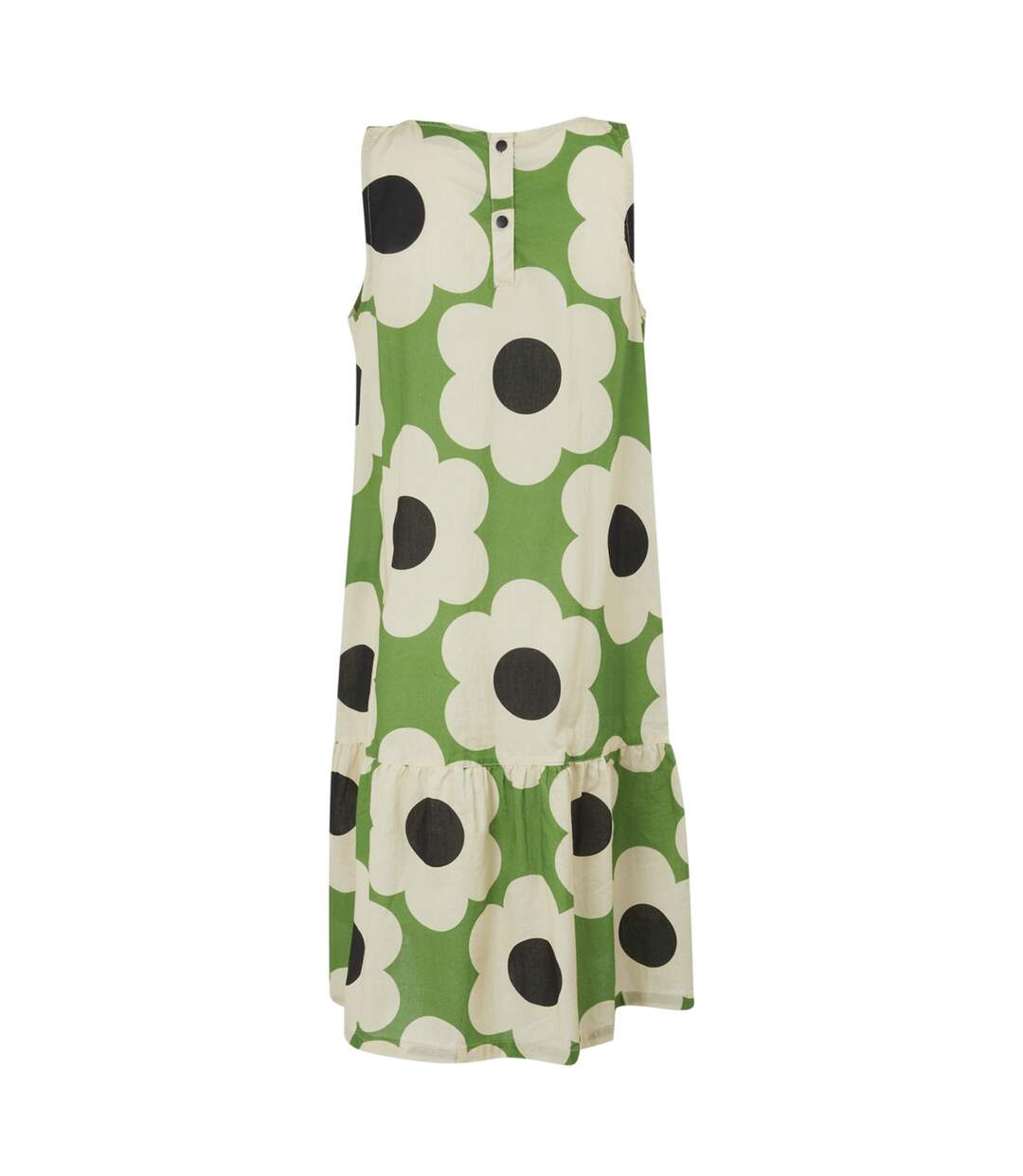 Womens/ladies Orla Kiely Sixties Daisy Sleeveless Summer Dress Green Regatta-3