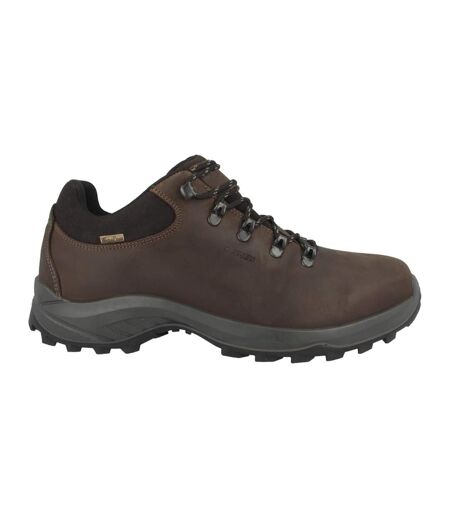 Mens walk lite camino ultra leather shoes brown Hi-Tec