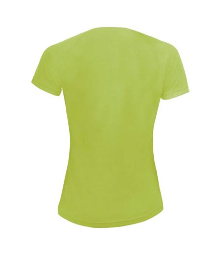 T-shirt Sporty Femme Vert Pomme SOLS