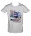 T-shirt homme manches courtes - Camion USA 15921 Trucker - blanc