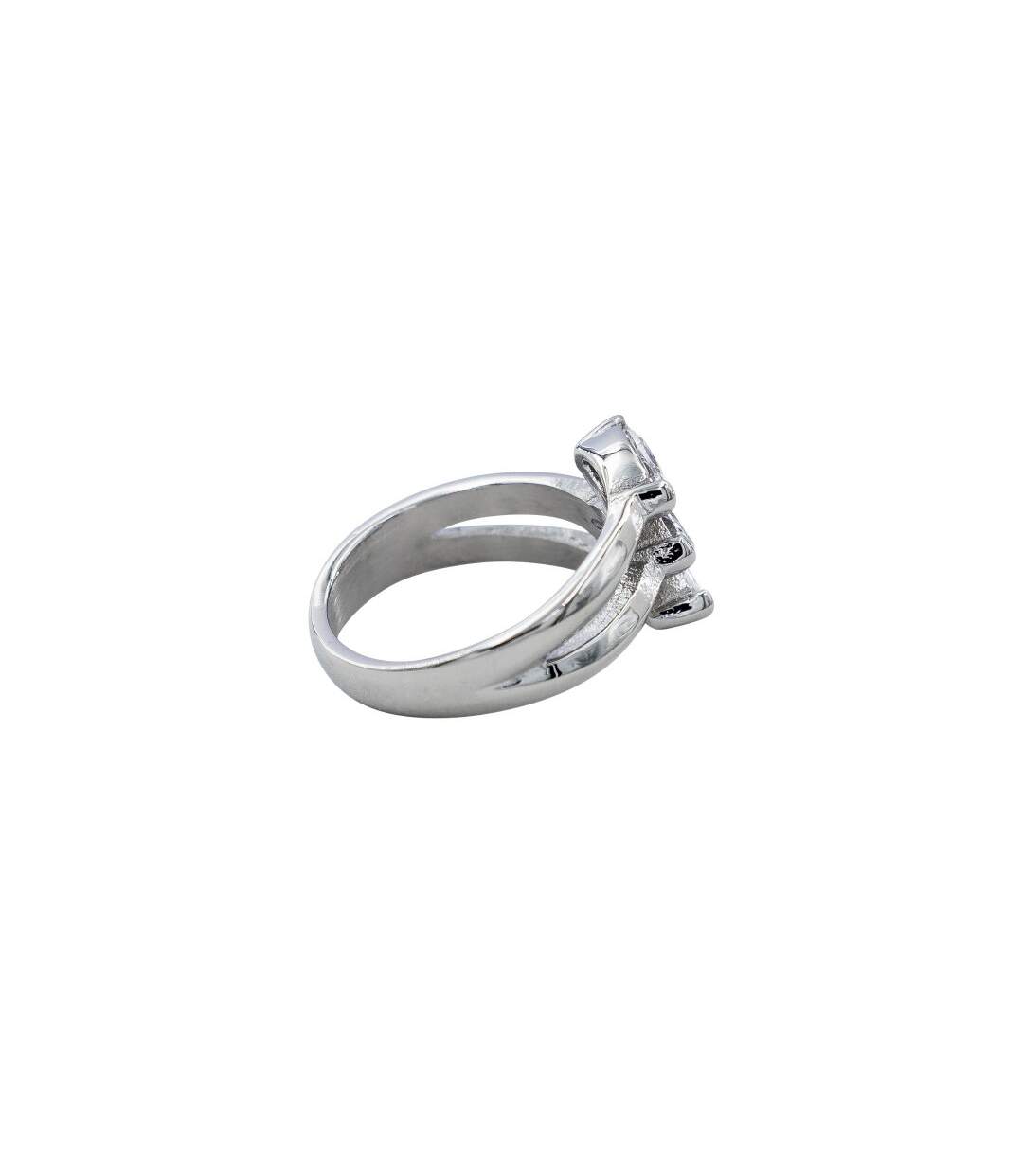 Bague Femme en Acier Ornée Zirconium-3