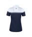 Womens/ladies Seaback Polo Shirt Dark Navy White Cutter & Buck-2