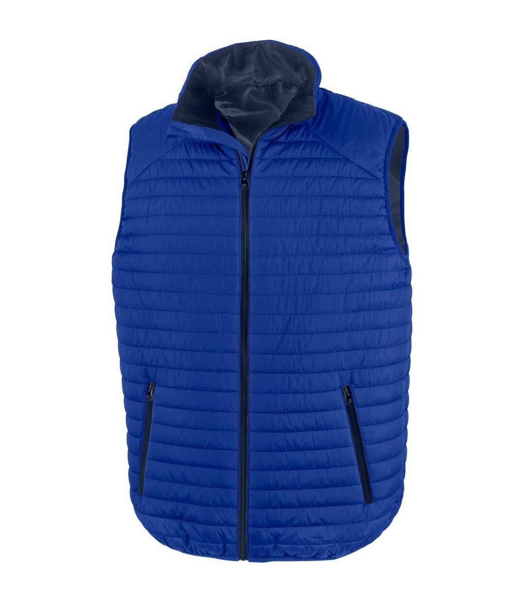 Veste Sans Manches Homme Bleu Roi Bleu Marine Result Genuine Recycled-1