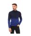 Mens Gesso Half Zip Sweatshirt Blue Navy Boss-1