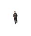 Mens Kensby Hoodie Black Crosshatch-1