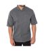 Unisex Adult Asymmetric Chef Jacket Grey Le Chef-1