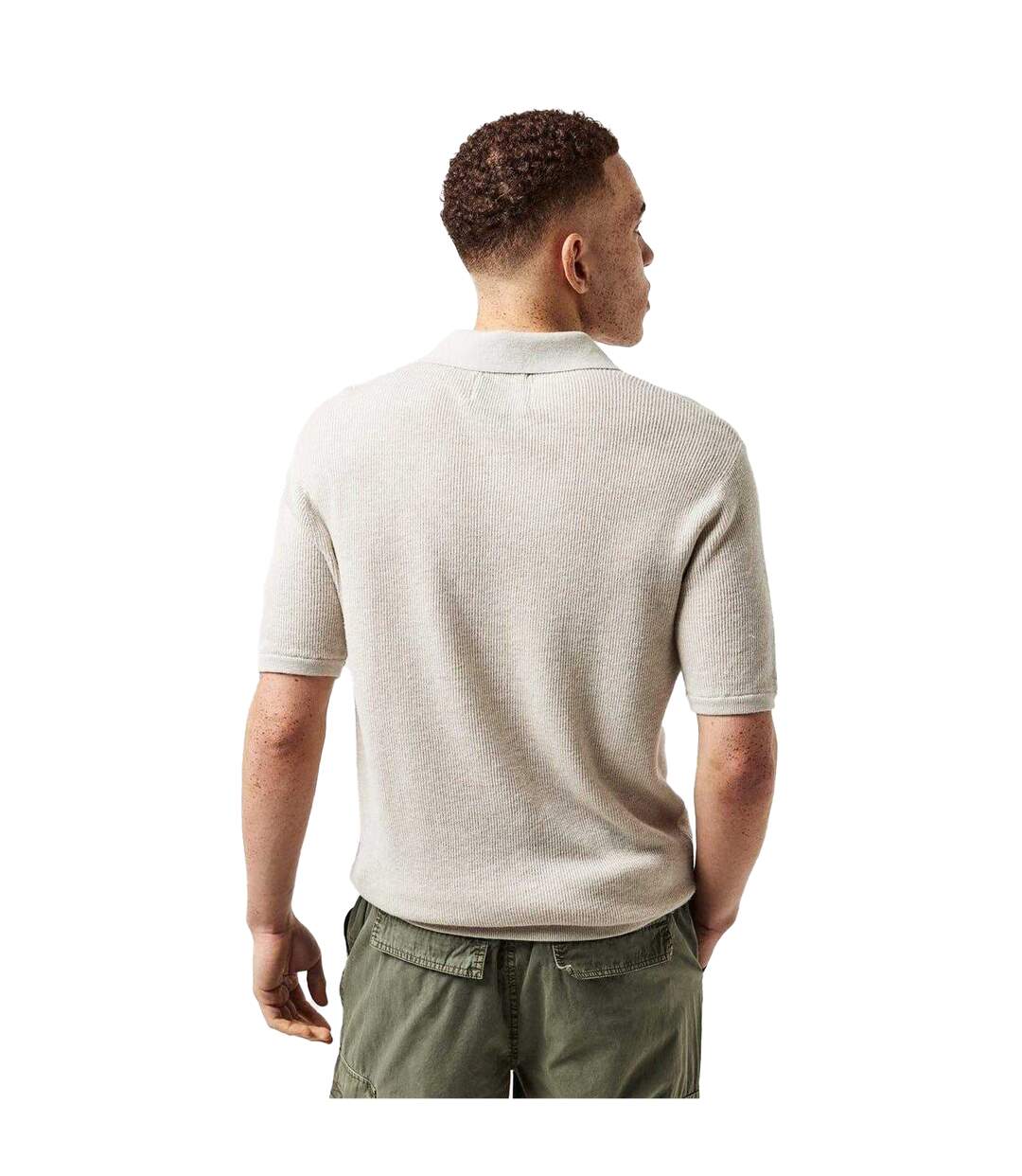 Polo Homme Blanc Cassé Chiné Jack Wills-4