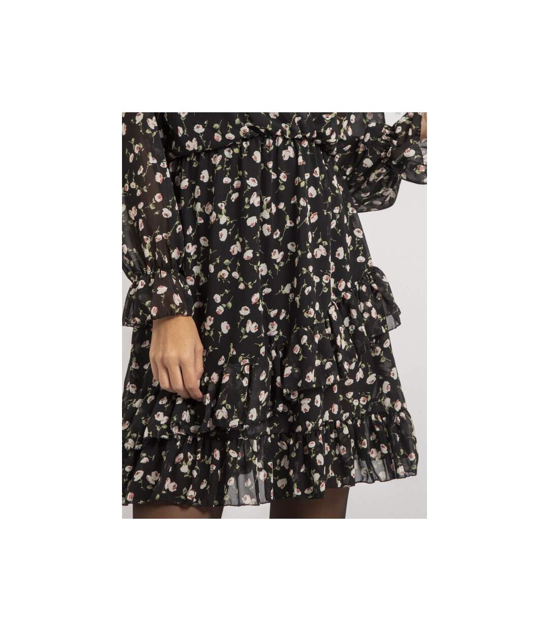 Robe courte motifs ICHANA FLEURI - Dona X Lisa