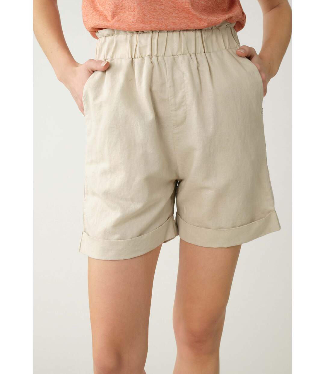 Short en lin pour femme LEVNA-3