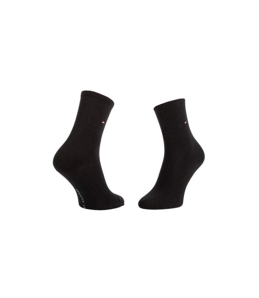 Chaussettes Motif/style Uni Femme Noir Tommy Hilfiger-2