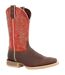 Mens Rebel Pro Full Grain Leather Cowboy Boots Worn Brown Chili Pepper Durango-1