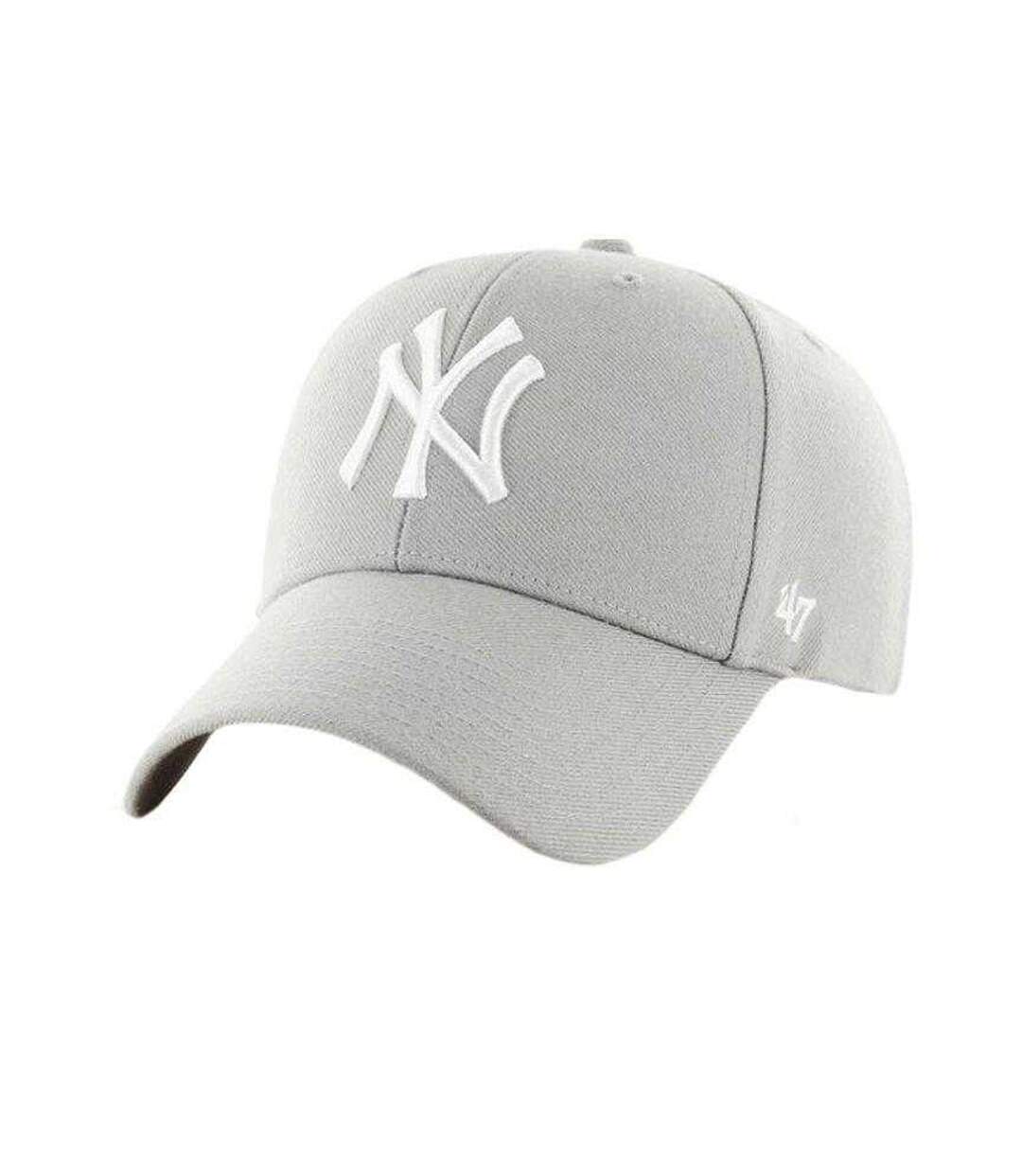 Casquette De Baseball Motif/style 47 Mvp Adulte Gris Argenté New York Yankees-1