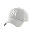 Casquette De Baseball Motif/style 47 Mvp Adulte Gris Argenté New York Yankees-1