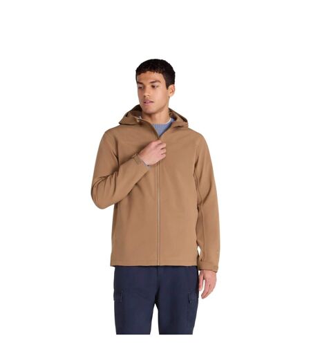 Mens Otto Soft Shell Jacket Tan Animal