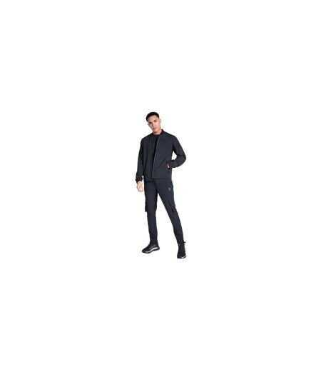 Mens Krypton Logo Full Zip Bomber Jacket Black 11 Degrees