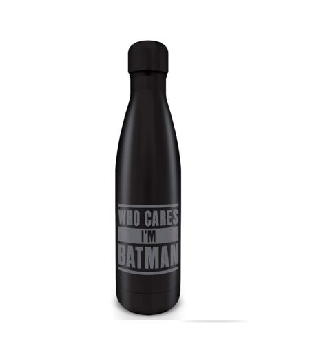 Batman - Bouteille isotherme WHO CARES I'M BATMAN (Noir) (Taille unique) - UTPM1110