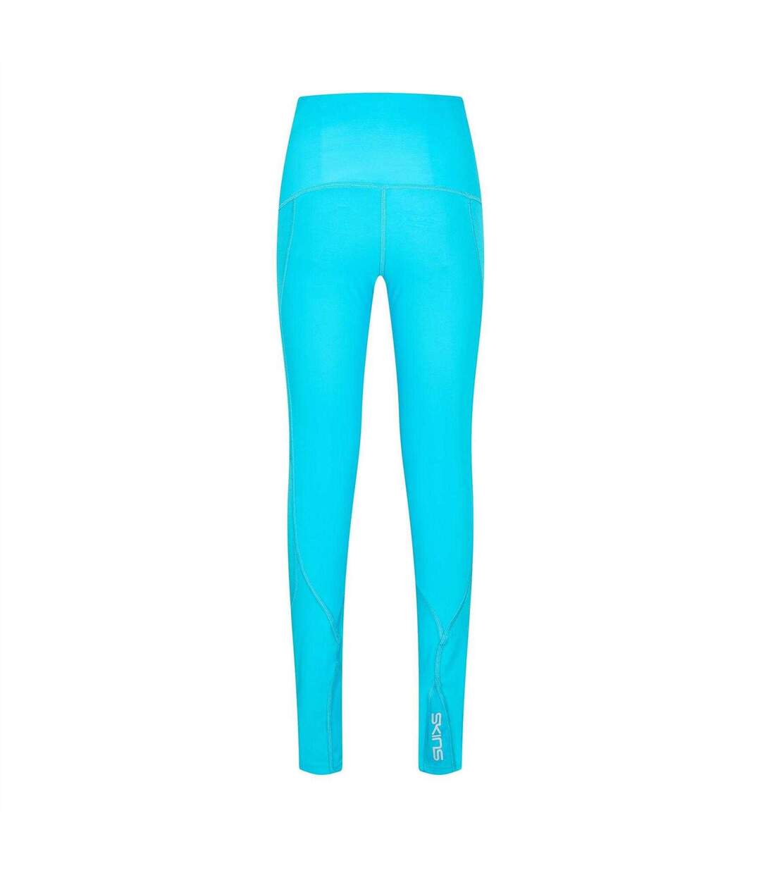 Womens/ladies Series-3 Skyscraper Performance Leggings Blue Skins-2