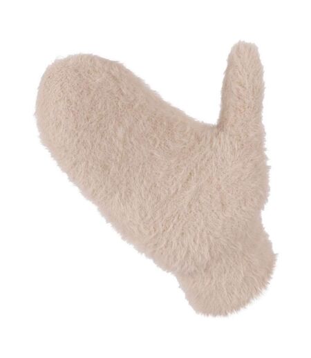 Womens/ladies Seth Knitted Ski Mittens Soft Stone Trespass