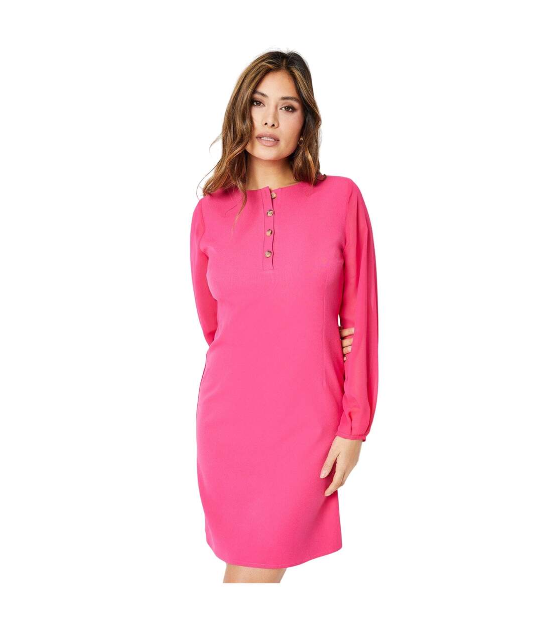 Mini robe femme rose Principles-1