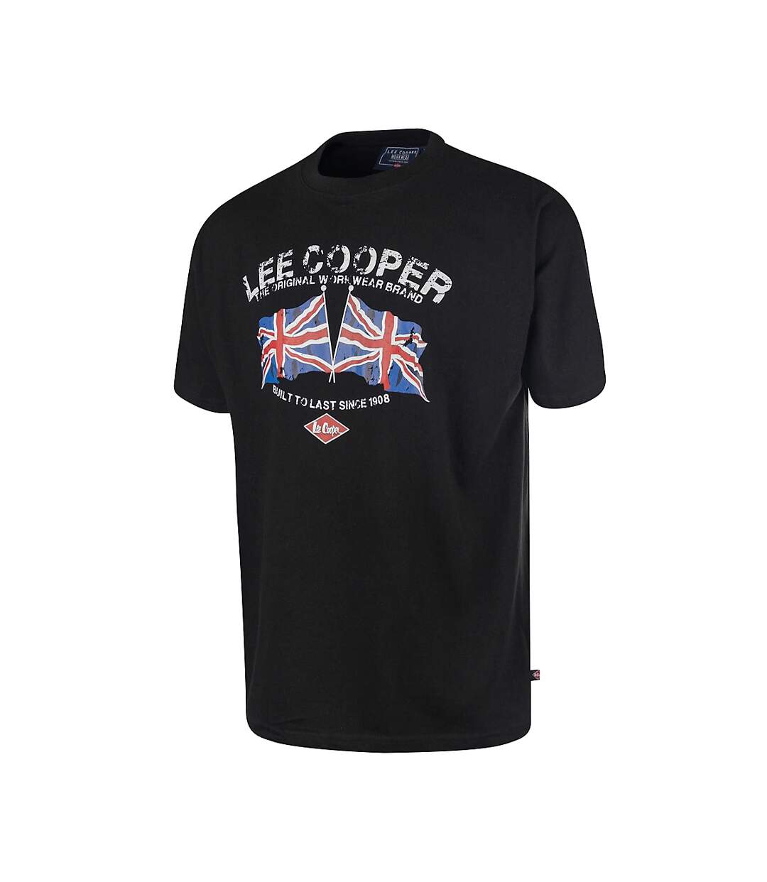 T-shirt homme noir Lee Cooper-1