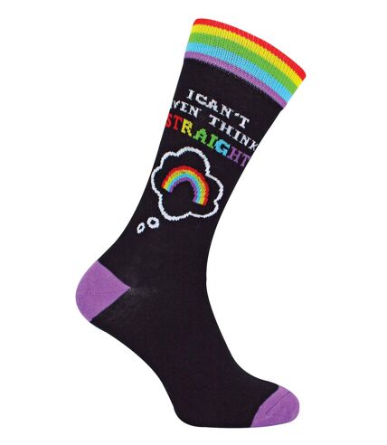 Novelty 'I Can't Even Think Straight' Rainbow Socks | Urban Eccentric