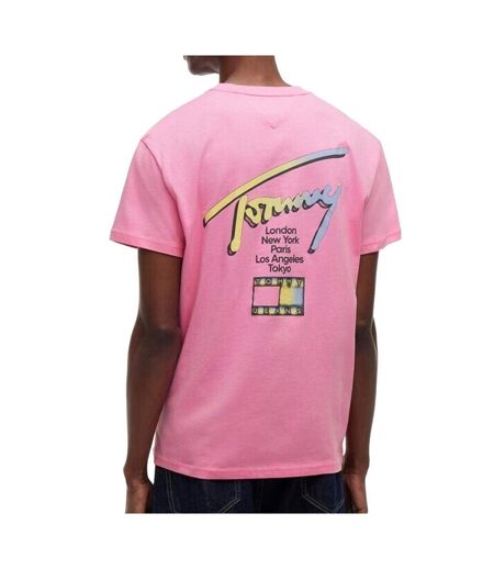 T-Shirt rose homme tommy hilfiger city sign