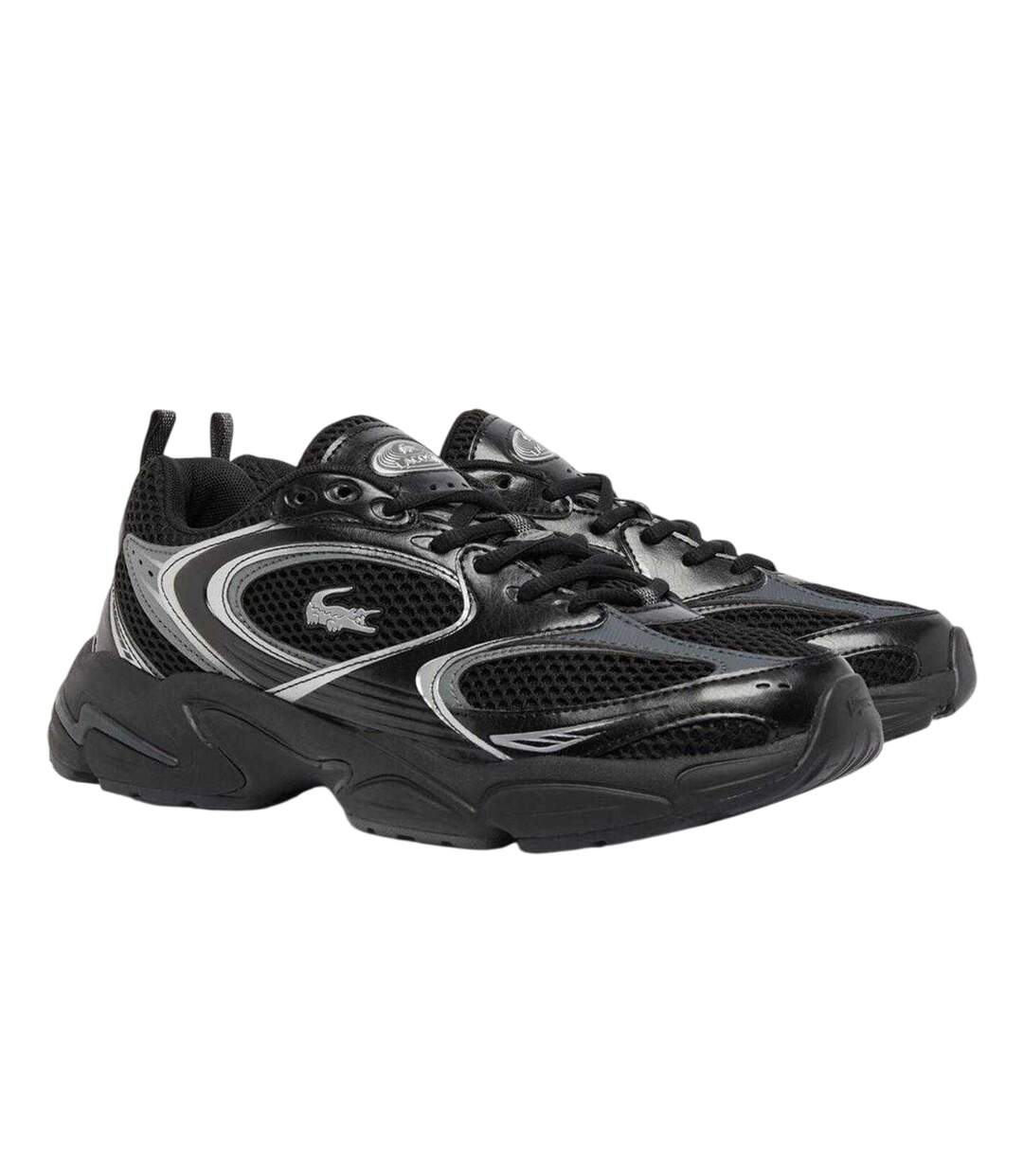 Mens Storm 96 2k Cushioned Flat Trainers Black Lacoste-1