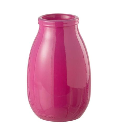 Vase Déco en Verre Cocoon 28cm Rose