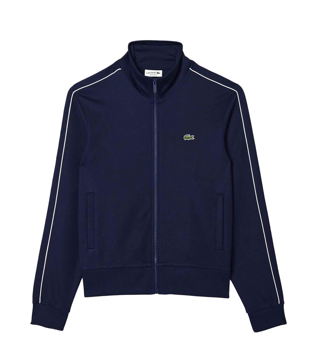 Mens Paris Pique Track Jacket Blue Lacoste-1