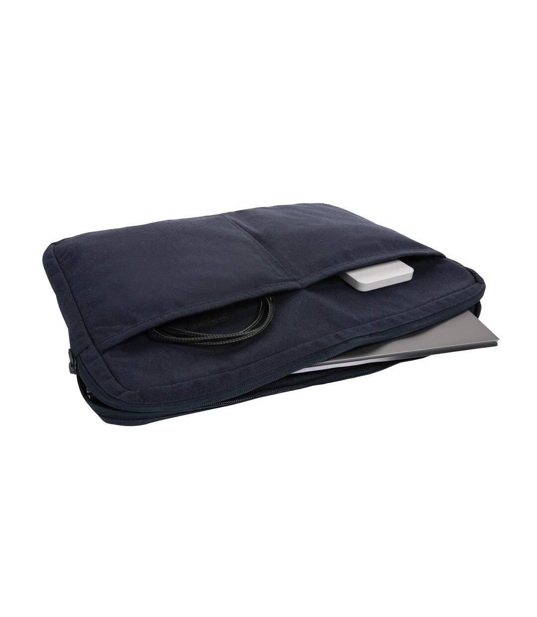 Laluka recycled cotton aware laptop sleeve one size navy XD Collection-3
