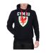 Mens Graphic Fleece Hoodie Black FA Wales-2