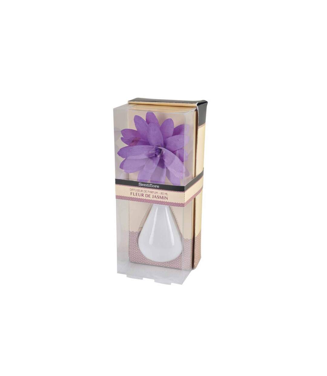 Diffuseur de Parfum Tige Fleur 80ml Jasmin Muguet-1