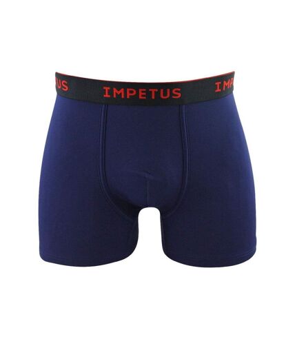 IMPETUS Boxer Homme Microfibre recyclée VOYAGER Bleu Rouge