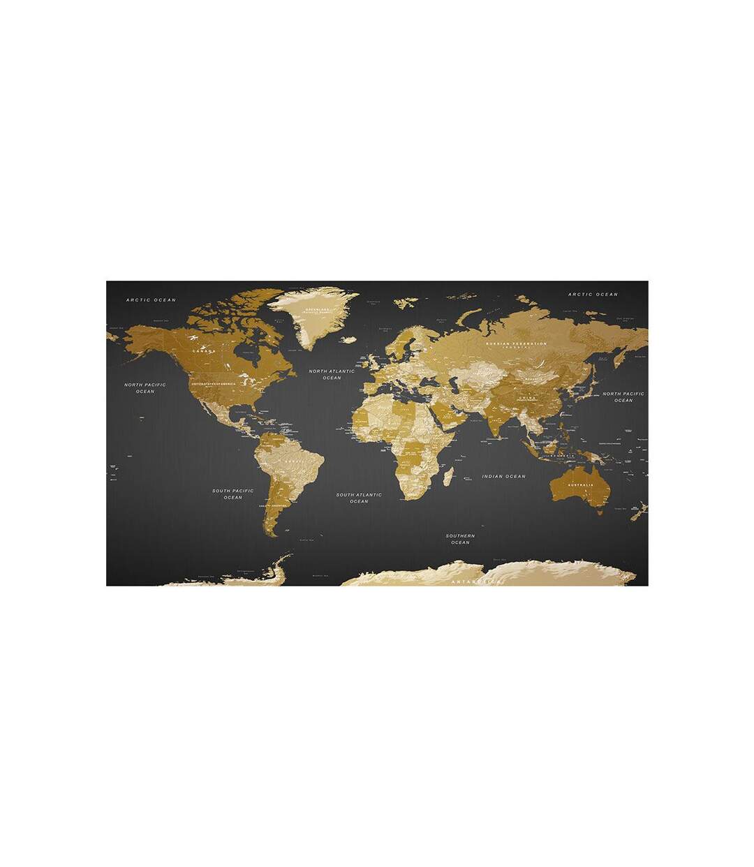 Papier Peint XXL World Map : Modern Geography II 280x500cm-2