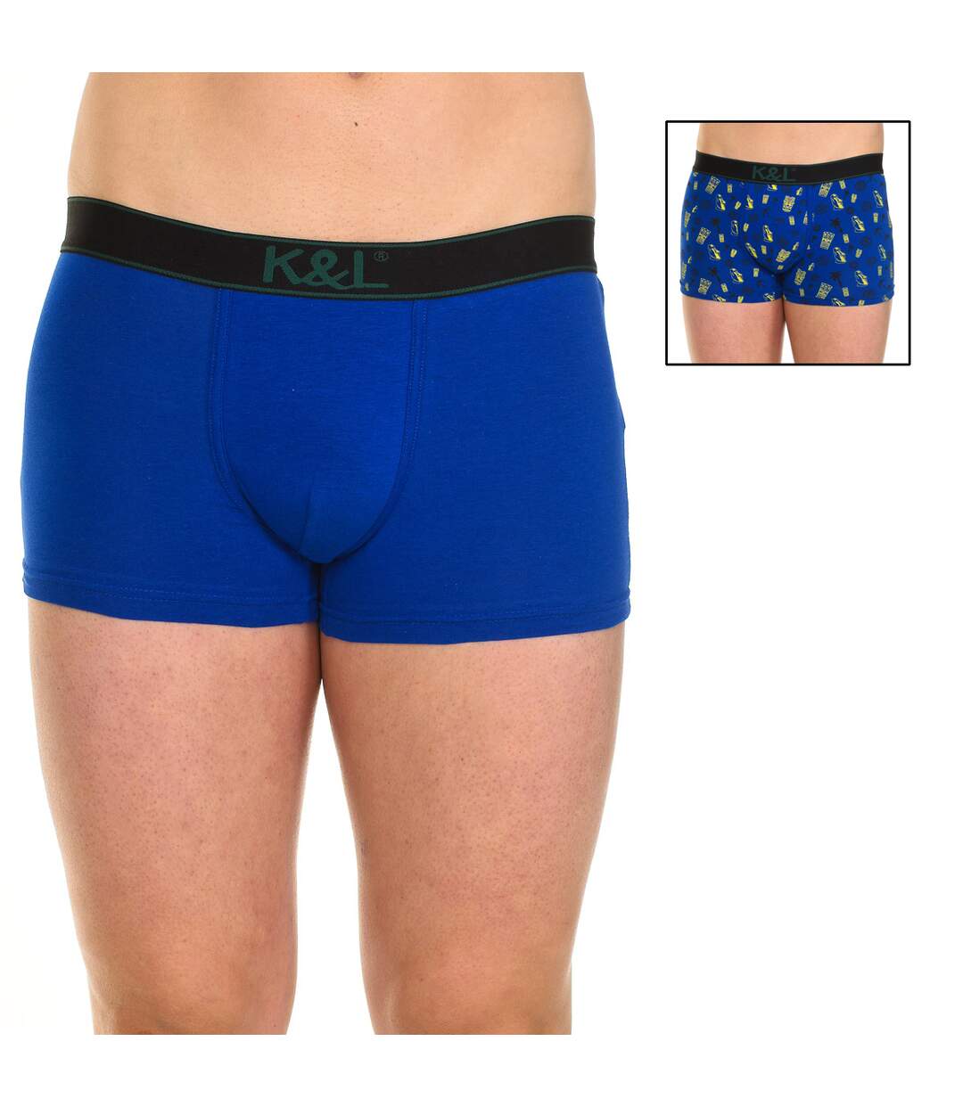 Pack-2 Boxers Funny tissu respirant KL2005 homme-2