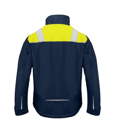 Doudoune Matelassée Homme Bleu Marine Jaune Projob