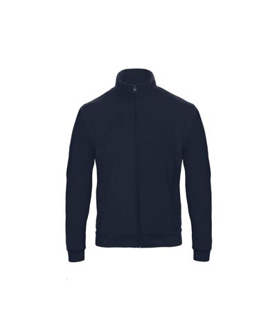 B&C Adults Unisex ID.206 50/50 Full Zip Sweat Jacket (Navy Blue) - UTBC3650