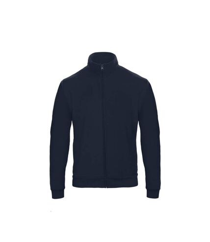B&C Adults Unisex ID.206 50/50 Full Zip Sweat Jacket (Navy Blue)