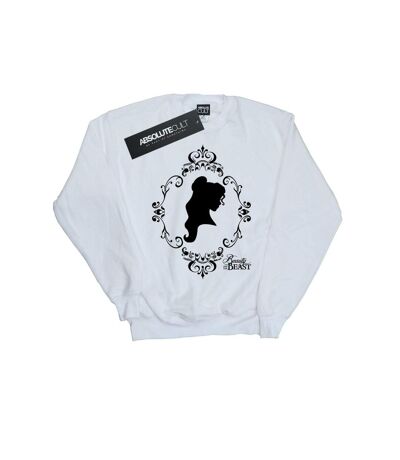 Disney Princess Mens Belle Silhouette Sweatshirt (White) - UTBI43323