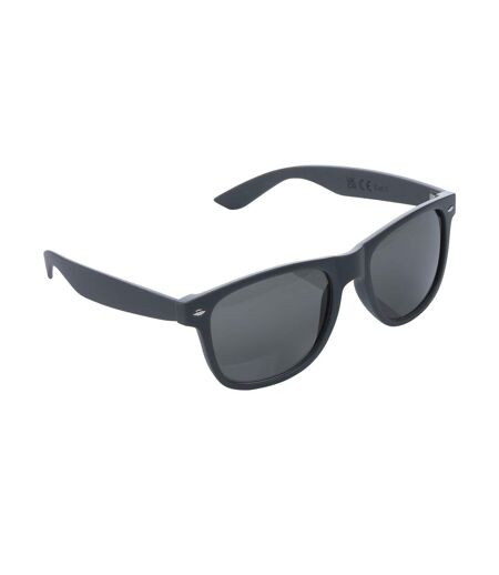 Unisex adult recycled pc plastic sunglasses one size grey XD Collection