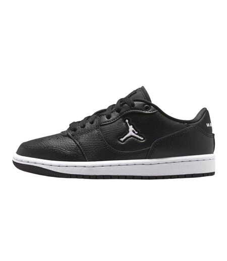 Womens/ladies Air Jordan Access Leather Trainers Black White Nike