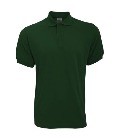 B&C Safran Mens Polo Shirt / Mens Short Sleeve Polo Shirts (Bottle Green) - UTBC103