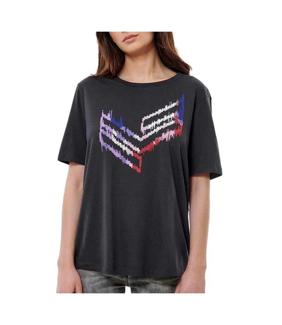 T-shirt gris femme kaporal loui-1