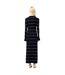 Robe Longue Manches Cloche Motif/style À Rayures Ottie Femme Bleu French Connection-3